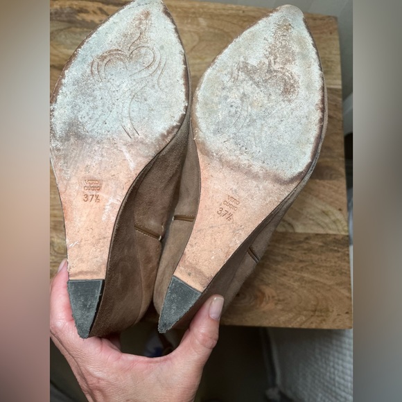 Jean-Michel Cazabat Suede Booties Sz 37.5 - Picture 9 of 11